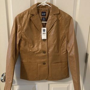 Vintage Gap Genuine Leather Jacket (XS)